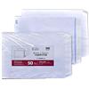 Pigna Envelopes Competitor PK0054035 Buste a Sacco Piatto Strip, F.To 300 x 400 in Carta Uso Mano Fsc 100 g, Pak. 50, bianco