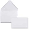 Kartas Formoso Biglietto Opalina bianco per auguri o per fioristi con Busta 14 x 9 cm conf 100 pz art 252639