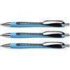 Schneider, Slider Rave XB Viscoglide® , set di 3 penne a sfera a scatto, punta L, inchiostro nero