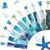 Nezyo 10 Segnalibri a Tema Oceano con Ciondoli Animali Marini per Donna | 10 Ciondoli, Animali Marini Oceanici, Segnapagine per Studenti, Insegnanti, Adolescenti, Lettura, Aula, Bomboniere