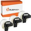 Bubprint 3x Bubprint Etichette compatibile per Brother DK-22205 per P-Touch QL500 QL500BW QL550 QL560 QL570 QL700 QL710 QL710W QL720NW QL800 QL810W QL820 QL820NWB QL820NW QL1060N QL1100
