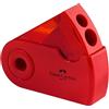 Faber-Castell 172012 Temperamatite Sleeve 2 Fori e Serbatoio, Rosso/Blu
