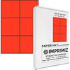 Imprimiz Etichette Adesive multiuso A4-105 x 99 mm - Colore fluo Rosso Opaco - 150 Etichette / 25 fogli - Per stampanti Laser/a getto d'Inchiostro
