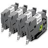 Pristar 6mm x 8m Compatibile Nastro per Brother TZe-211 TZe211 TZ Nero su Bianco Laminated per Brother PT-H110 D210 H200 D400VP E100VP H500 P750W