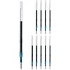 三菱鉛筆 Uni SXR-7 Jetstream - Ricarica per penna a sfera, 0,7 mm, confezione da 10, colore: nero