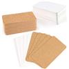 SALLYFASHION - 200 biglietti di carta bianca, 300 g/m², in carta kraft, carte memory, per graffiti e messaggi, per scuola, casa, ufficio