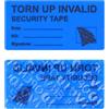 Solitary Walker 100pcs Tamper Evident Security Stickers, Solitary Walker Safety Prevenire le etichette Open Void di garanzia (1 x2 Marked on tape 100pcs Blue)
