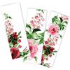 younikat Set da 12 segnalibri Rosa I 3 motivi I per donne I vintage acquerello fiore rosa rosso verde I dv434