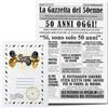 KAÏDENSÏ Idea Regalo Compleanno Originale 50 Anni Uomo - Giornale La Gazzetta Del 50 Enne - Maxi Biglietto Auguri Gadget Scherzi Divertenti per Lui