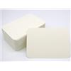 Papermane Set di cartoline vuote DIN A6 per l'autoprogettazione con angoli arrotondati e buste opzionali (Avorio 270 g/m², 50 biglietti senza buste)