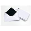 DerMegaDeal 25 buste da lettere con fodera in seta nera e barra nera, formato C6 = 162 x 114 mm.