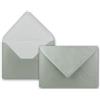 FarbenFroh by GUSTAV NEUSER Gustav Neuser - Mini buste per lettere colorate, 5,2 x 7,6 cm, con lembo umido, per saluti, biglietti d'auguri, ciondoli e regali in denaro 25 Umschläge 27 argento metallizzato.
