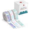 Phomemo D30 D30D Etichette Adesive, 12mm x 40mm, 3 rotoli, cielo stellato | per l'Organizzazione e la Classificazione dei Documenti - Compatibili con le Stampanti Termiche D30, Q30S, Q30 e Q31