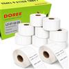 DOREE 10 rotoli di etichette in carta termica bianca 57 mm x 32 mm, testo nero su carta bianca, compatibili con le stampanti Zebra GK420D, GX420D, GK420T (1500 etichette per rotolo, nucleo 25 mm).