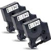 Labelwell 3x Labelwell 9mm x 7m Sostituzione del Etichette Compatibile per Dynmo D1 40913 S0720680 Nero su Bianco per Dynmo LabelManager 120P 160 210D 220P 360D 420P 500TS Labelpoint 250 150 Labelwriter 450 Duo