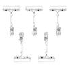 fuxunamz Cartellino Prezzo da 5 pezzi, Cartello per Posizionamento, Plastica trasparente, Portaprezzo, Morsetto 16 * 8 cm, clip per Promemoria Familiare, Clip per Etichettatura, Negozi al Dettaglio