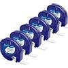 MarkField 6X Nastri per Etichette MarkField Compatibile con Dymo LetraTag XR | Plastica Etichette,12mm x 4m S0721610, Cartucce Ricarica per Etichettatrice LT-100H LT-100T LT-110T