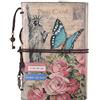 MALEDEN Leder Reise Notizbuch, Vintage Klassisch Nachfüllbar Reisetagebuch, Perfekt zum Schreiben, Dichter, Reisende, Tagebuch, Leere Einsätze mit Reißverschluss Loose Blatt Taschen
