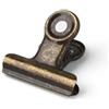 Coideal Piccole clip di bulldog in ottone antico, Coideal 30 pezzi clip di carta in metallo per borse, ufficio (bronzo, 22mm)