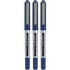 uni-ball Blue Eye UB-150E - Micro penna a sfera con punta in metallo da 0,5 mm, tratto da 0,2 mm, inchiostro pigmentato a base d'acqua, sistema Uni Flow, impermeabile, non sbiadisce, confezione da 3