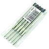 TROIKA 99Z121 - Set di 5 ricariche per penna a sfera G2 — RW005 — tratto M - 1 mm — nero — metallo — 99Z117 — Struttura: Parker 50168900 ecc.