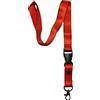 TAO Cordoncino per Badge Portachiavi Collana con Clip con Striscia Stampata a Clip (Rosso Marocco)