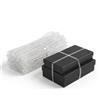 KBNIAN 40 Pz Elastici Trasparenti Grandi 10 MM Spessi 4 MM per Ufficio, Cartelle, Libri, Scuola, Casa - Resistenti e Larghi