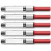 Lamy Convertitore Z28 rosso (5 pz) per penne stilografiche abc, safari, joy, AL-star, Lx, nexx - da utilizzare con flaconi di inchiostro - sostituto delle cartucce d'inchiostro