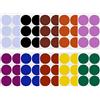 Royal Green Adesivi Rotondi Colorati Multiuso 50mm - Bollini Scrivibili 10 Colori 5cm Ideali come Etichette per Bambini, Scuola, Casa, Ufficio, Lavoro, Organizzazione - Confezione da 72 Pezzi