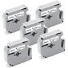 UniPlus Nastri Etichette Compatibile con Brother M-K221 MK221 M-K221BZ 9mm x 8m Nero su Bianco Nastro, Non-Laminato per Brother PT-90 PT-M95 PT-80 PT-100 PT-110 PT-55 PT-65 PT70 PT85 BB4, 5Pz