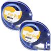 Nastro Per Etichette Tessuto Aken - Compatibile Con Dymo LetraTag, 12mm X 2m, Nero Su Bianco, Iron-On
