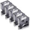 XemaX 5x XemaX Compatibile Nastri Etichette per D1 40913 A40913 S0720680 9mm Nero su Bianco Cassetta per Etichettatrice Label Manager 160 280 210D 360D 420P 220P 120P Label Point 100 150 200 300