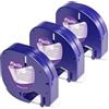 Aken Nastro per Etichette Aken Compatibile con Dymo LetraTag Trasparente 12mm x 4m Plastica Nastri, Compatibile con Dymo LetraTag Etichettatrice 200B XR LT-100H LT-100T LT-110T Clear Plastic