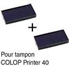 Générique Tampone di inchiostro per timbro COLOP Printer 40, 59 x 23 mm, 2 pezzi blu