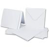 FarbenFroh by GUSTAV NEUSER Set di 25 biglietti quadrati con buste e fogli da inserire, 13,5 x 13,5 cm, colore bianco, inviti quadrati bianchi per matrimoni e feste
