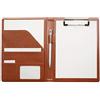 Mymazn Portablocco A5 Blocco Appunti Portablocco in Pelle Supporto Per Blocco File Organizer con Tasca Interna Marrone