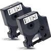 Labelwell 2x Labelwell 12mm x 7m Nastro per Etichette Compatibile per Dynmo D1 45013 S0720530 Nero su Bianco per Dynmo LabelManager 160 210D 360D 420P 500TS Labelpoint 250 150 Labelwriter 450 Duo