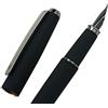 Asvine Hongdian 517D - Penna stilografica con pennino ricurvo, serie Warrior, design classico, con convertitore e scatola in metallo, colore: nero opaco