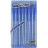 Bic Round Stic - Penne a sfera scrittura media, blu, confezione da 8