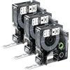 Wonfoucs 45013 Compatibile con nastro Dymo etichette D1 12 mm x 7 m A45013 S0720530, Compatibile con Dymo LabelManager 160 210D 260P 280 300 350 400 420P, nero su bianco, 3 pezzi