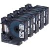 Oozmas Cartuccia Oozmas Compatibile con Dymo 40913 9mm x 7m, Compatibile con Dymo LabelManager LM160 LM210D LM260P LM280 LM360D LM420P(Nero su Bianco, confezione da 5)