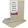 NEUSER PAPIER 10 cartoncini per rilegatura DIN A4, spessore 1,0 mm (0,1 cm), grammatura: 615 g/m², formato: 29,7 x 21,0 cm, colore: grigio-marrone