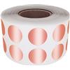 Royal Green Bollini Adesivi Rotondi Oro Rosa da 13 mm in Rotolo - Etichette Adesive Scrivibili Multiuso 1,3 cm - Confezione da 1080 Pezzi