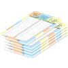 PRICARO Lista della spesa Notes, magnetica, colorata, A6, 50 fogli, 5 pezzi