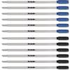 NEO+ Ricariche per penna a sfera, 8513, compatibili con penne cross 6 x BLUE INK + 6 x BLACK INK