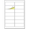 TownStix 25 fogli, A4 Etichette Adesive bianche opaco - 14 etichette/foglio, 99,1 x 38,1 mm