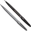 Pentel - Pennarelli con punta flessibile simile a pennelli - nero + grigio [set per lettering]