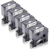 XemaX 5x XemaX Compatibile Nastri Etichette per D1 45803 A45803 S0720830 19mm Nero su Bianco Cassetta per Etichettatrice Label Manager 160 280 210D 360D 420P 220P 120P Label Point 100 150 200 300