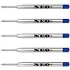 NEO+ Ricariche penna a sfera di qualità, economiche ma di lunga durata, punto medio. Compatibile con la penna a sfera Parker. Ricarica G2 Ricarica di stile (5 x INCHIOSTRO BLU)