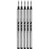 NEO+ Ricariche Penna Roller Compatibili con Montblanc - Refill Nero 0,5 mm Punta Fine, Standard 112-113 mm Filettate, Scrittura Fluida, Set da 5